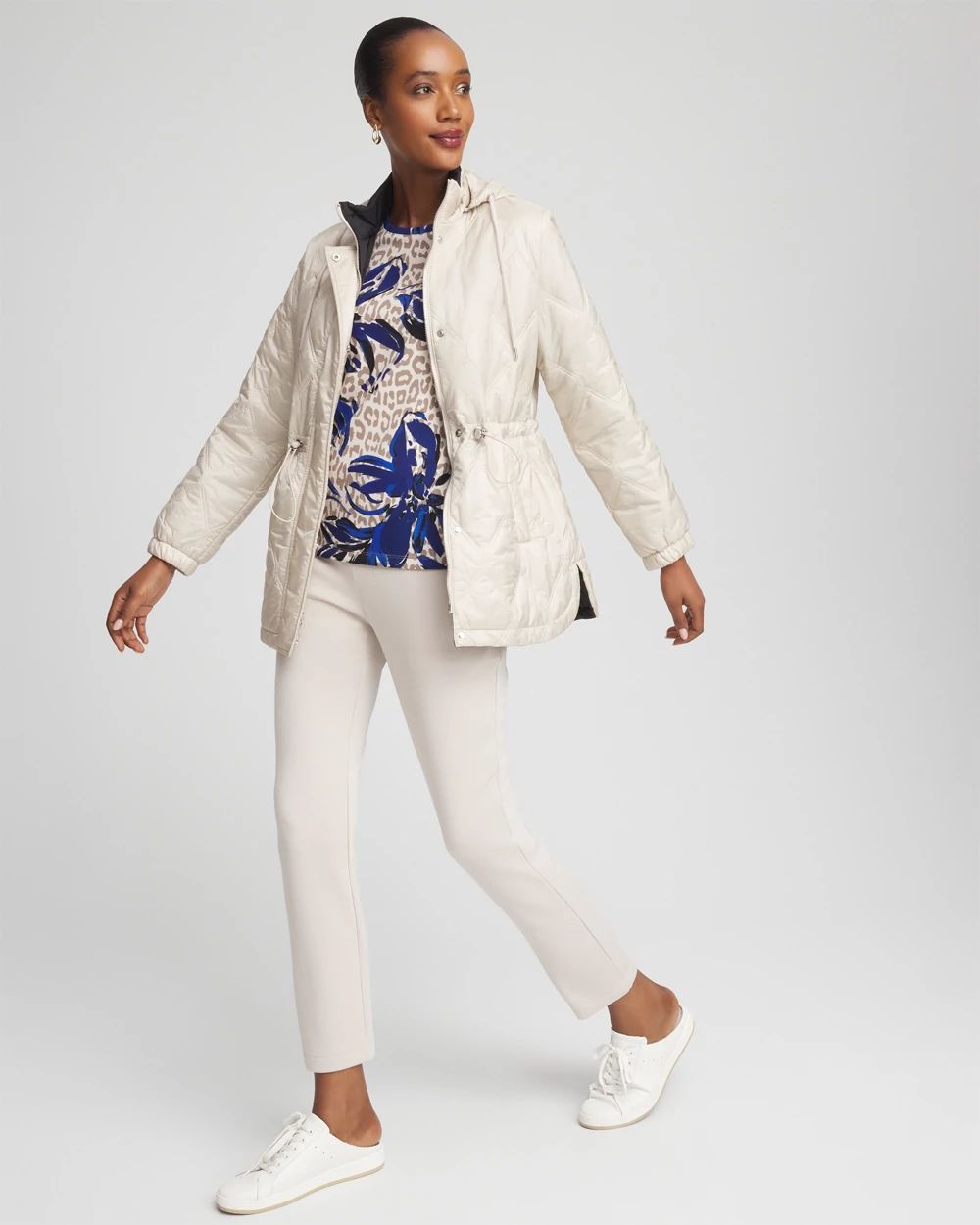 Zenergy® Water-Resistant Quilted Anorak Jacket | Chico's